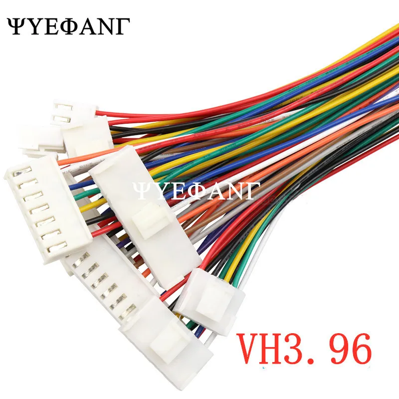 

5PCS 200MM VH Pitch 3.96mm 2/3/4/5/6 pin female plug connector with wire 3.96MM 2p/3p/4p/5p/6p cable