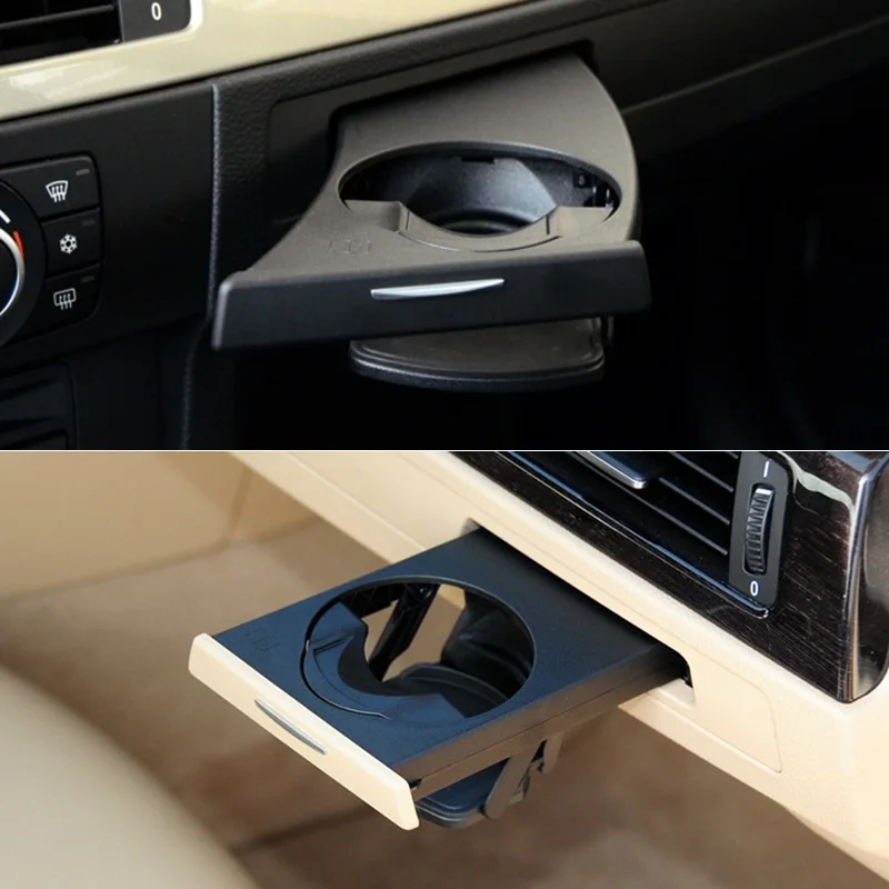 

Left Right Beige Black Car Cup Holder Drink Holder Bracket For BMW 3 Series E90 E91 2005-2012 Auto Accessories