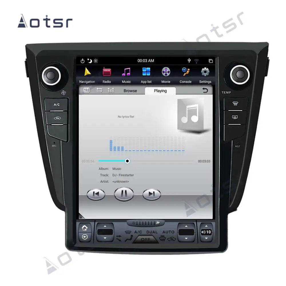 Tesla style px6 Android 9.0 4+64G Car DVD Player GPS Navigation For Nissan X-TRAIL/Qashqai/Rouge 2013+ radio recorder headunit | Автомобили