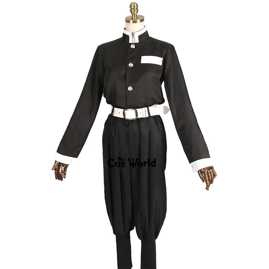 Team Uniform Истребитель демона: Kimetsu no Yaiba Kamado Tanjirou Agatsuma Zenitsu Tomioka Giyuu Team Униформа аниме настроить костюмы для косплея - Цвет: Team Uniform