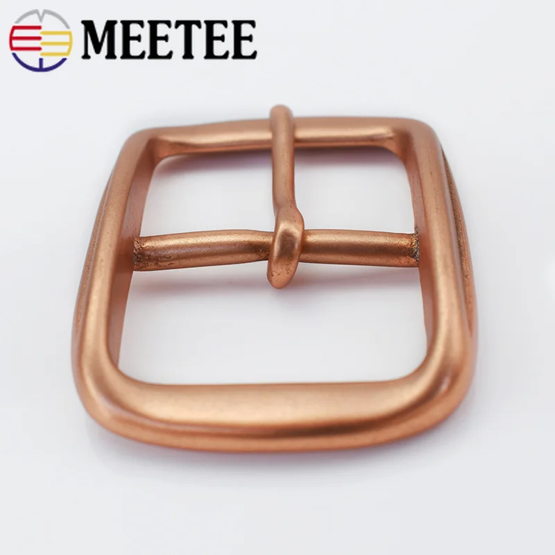 Пряжка для ремня из твердой меди мужчин металлическая пряжка ремней 38 39 мм сделай