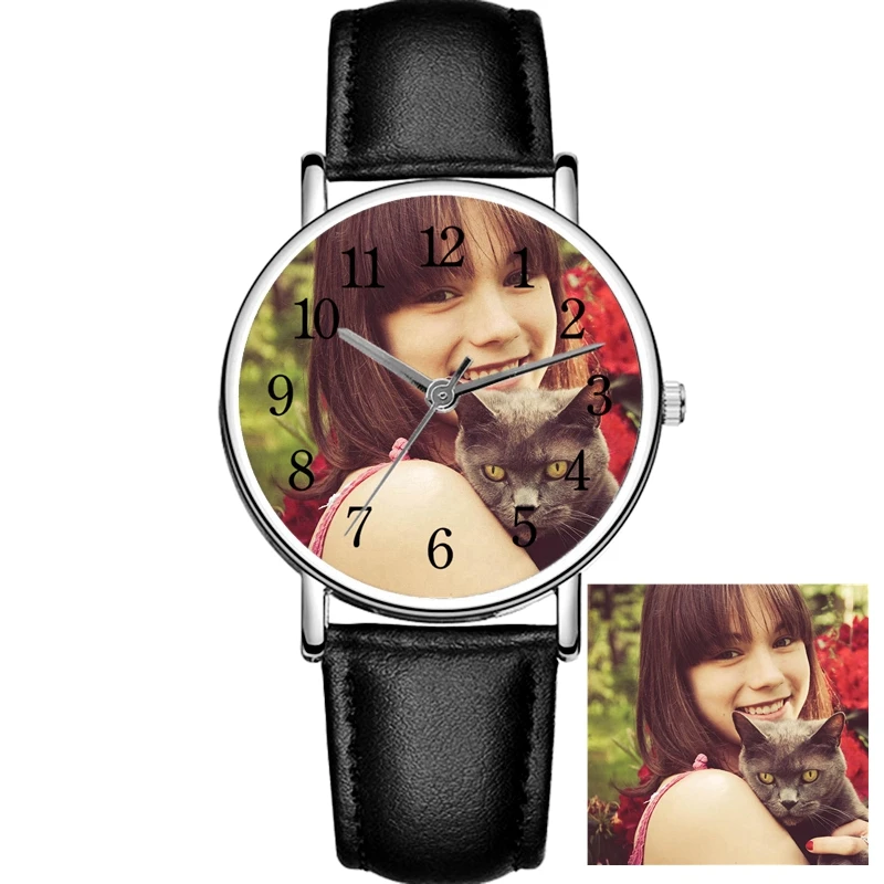 

Custom Wris Montre Fille Watch For Girl Ladies Photo Gift