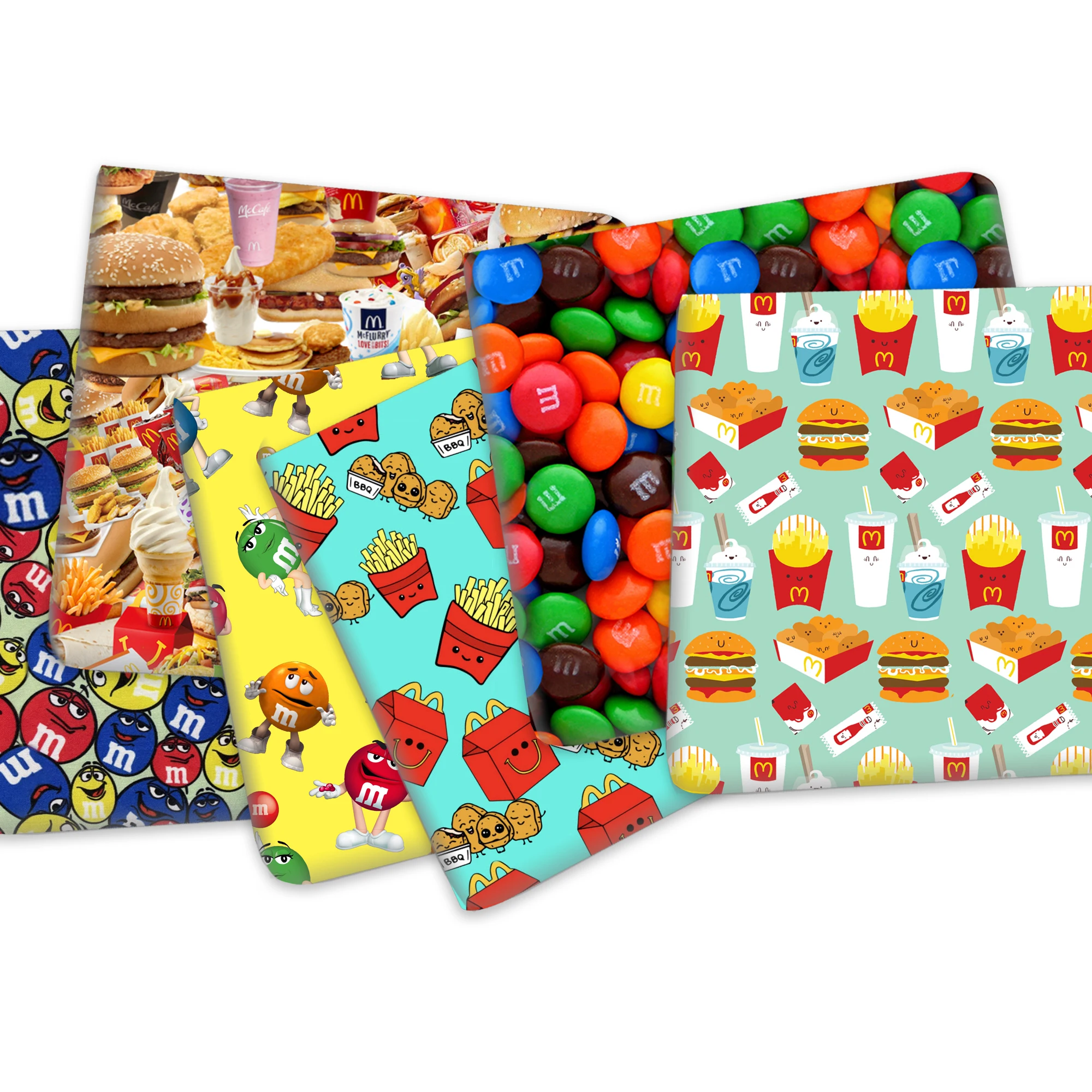 

50*145cm Food Series Printed Polyester Cotton Fabric for Tissue Sewing Quilting Fabrics Needlework Material DIY,1Yc19510