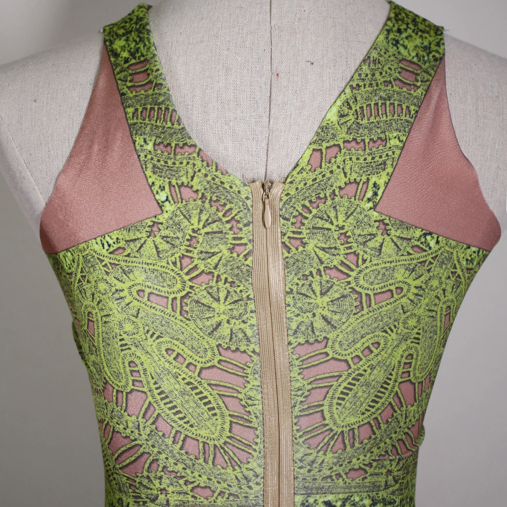 Джазовые танцевальные костюмы женское зеленое платье без рукавов со стразами и