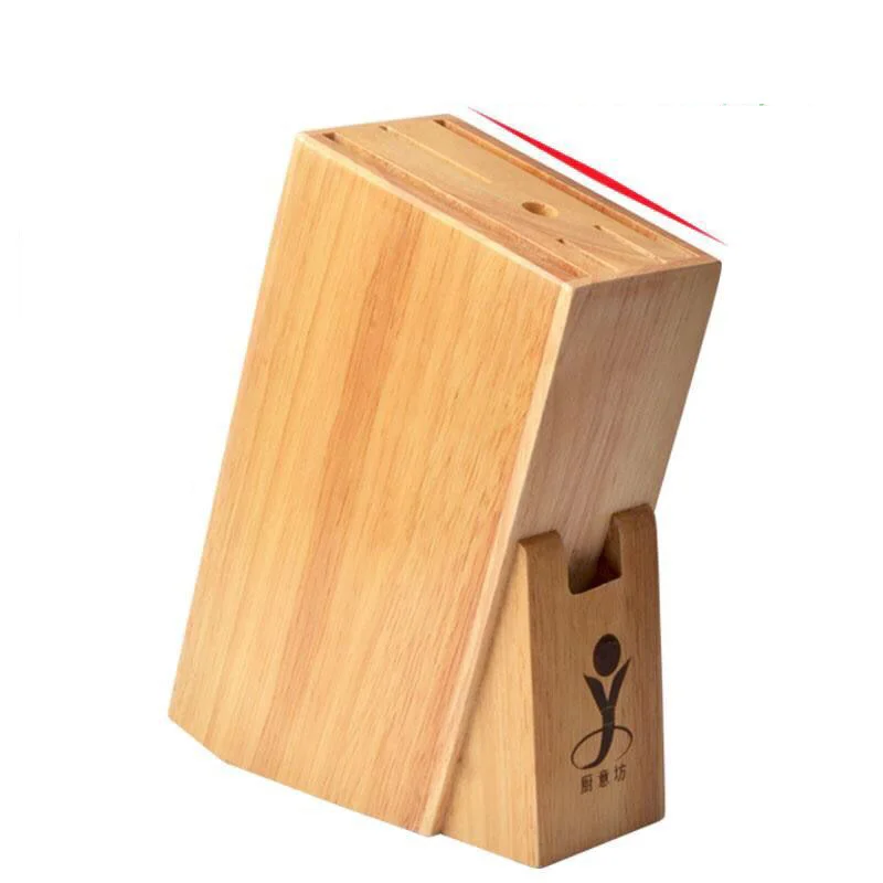 Многофункциональная стойка для ножей с отверстиями Бамбуковая креативная