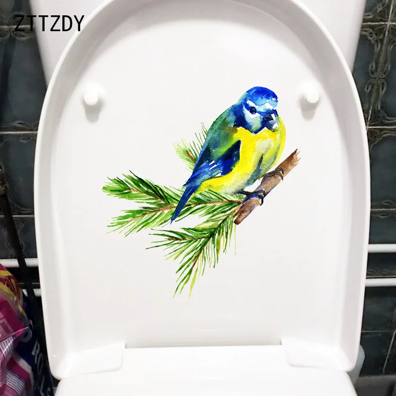

ZTTZDY 21,2 × 22 см красивая птица Спальня стены Decoraiton ручная роспись искусство дом, ванная, туалет наклейки T2-1473