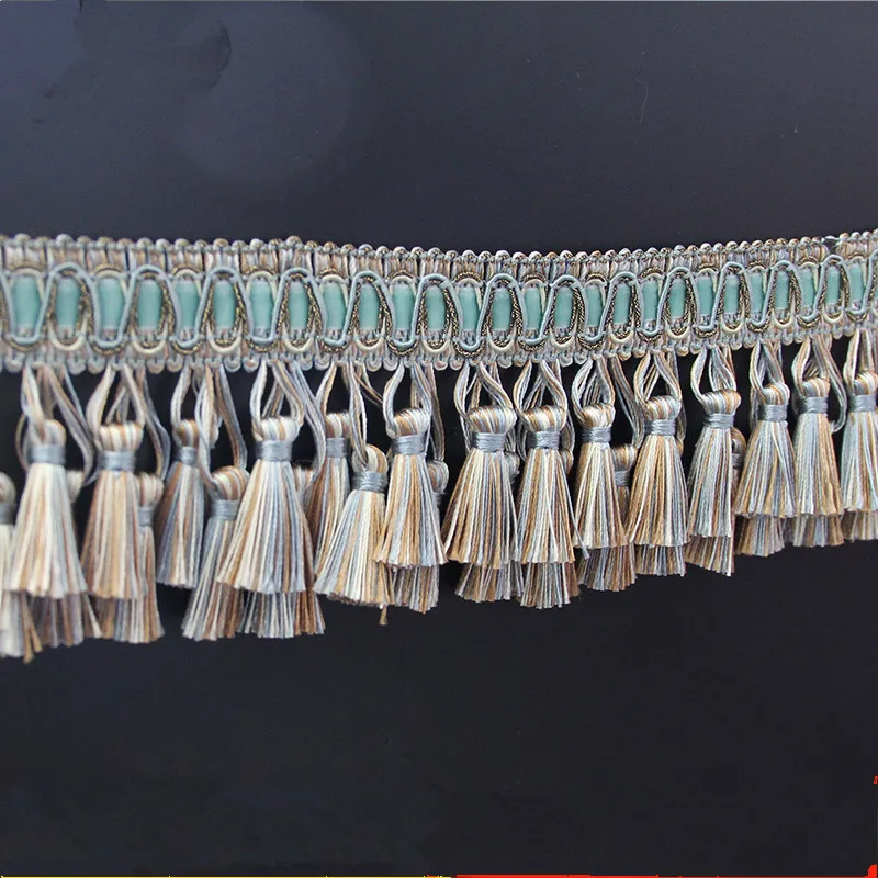 Двухслойная лента с кисточками 1 м Аксессуары для штор шитья своими руками