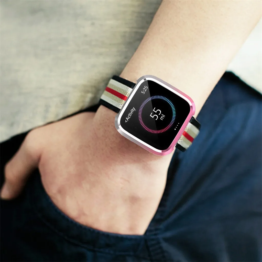 

HIPERDEAL(HIPERDEAL) Smart accessories Colorful Ultra-Slim Electroplate Transparent TPU Case Cover for versa smartwatch 2020