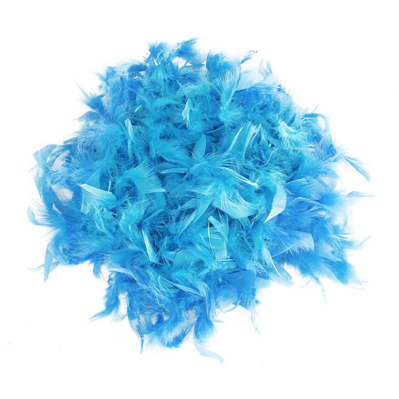 Retail 2m Feather Boas Fluffy Craft Costume Dressup Wedding Party Home Decor (Light Blue) | Дом и сад