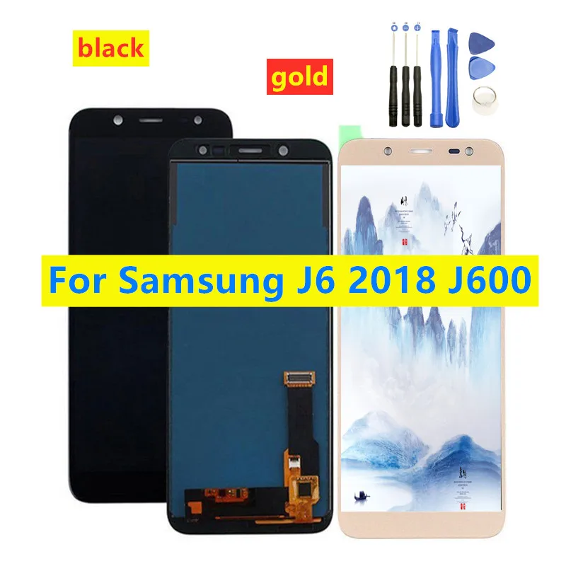 ЖК дисплей для Samsung Galaxy J6 2018 J600 J600F/DS J600G/DS сменный дигитайзер сенсорного экрана в