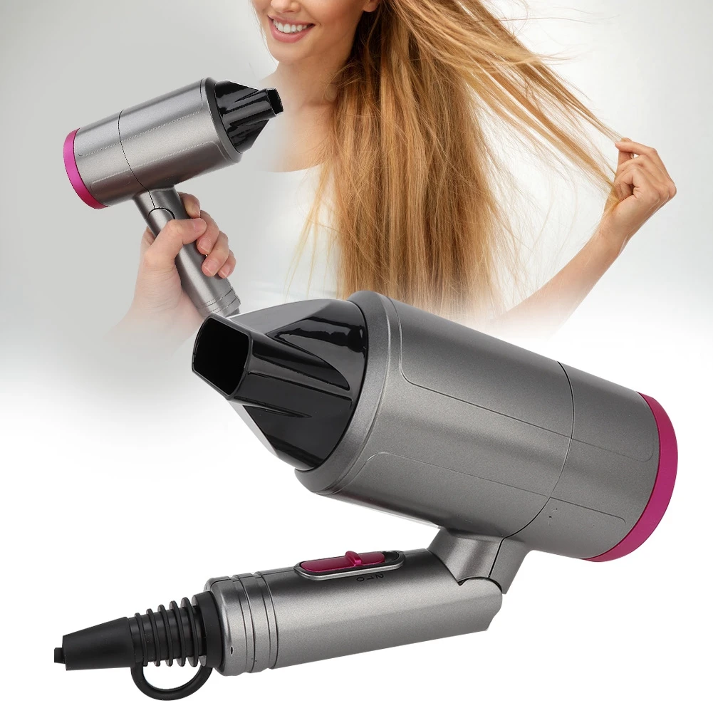 Фен электрический профессиональный складной с ручкой мощный инструмент для