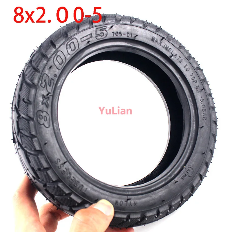 Бескамерная вакуумная шина с колесами 8x2 00-5 и ободами из алюминиевого сплава для