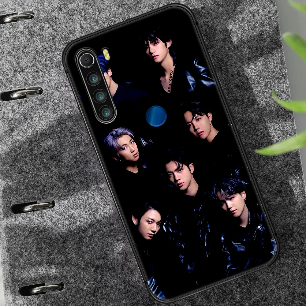 

Bangtan Boys KPOP Phone Case Cover Hull For XIAOMI Redmi 7 7a 8 8a 9 10X NOTE 6 7 7s 8 8t 9 9s Pro Max black Etui Silicone Coque