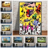 diamond painting psychedelic painting salvador dali surrealism abstract 5d diy crystal art drill cross stitch mosaic home decor