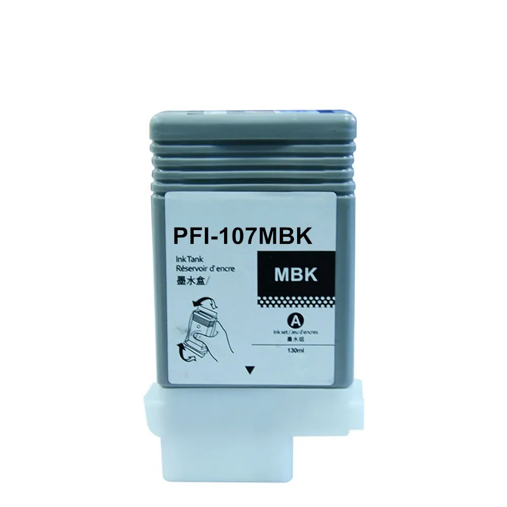 PFI-107 совместимый чернильный картридж для принтера Canon IPF670 IPF680 IPF685 IPF770 IPF780 IPF785 IPF-670 IPF-770 IPF 670 770 PFI107 PFI 107 - Цвет: MBK