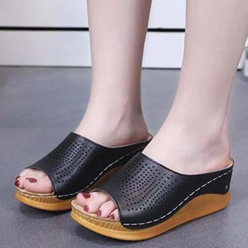 

2021 Women Sandals New Fashion Shoes Woman Soft Bottom Wedges Shoes For Women Platform Sandals Heels Gladiator Sandalias Mujer