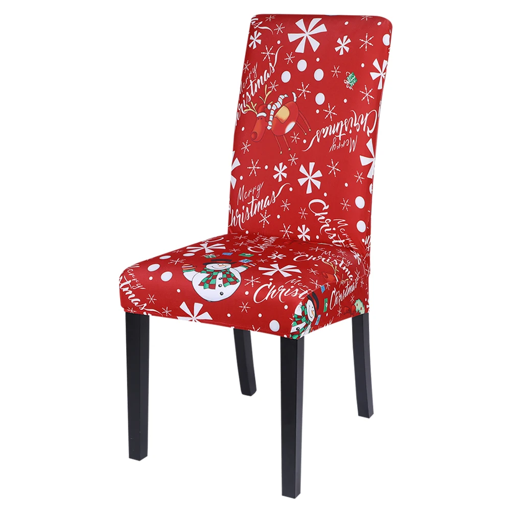 

1/2/4/6PCS Geometric Wedding Chair Covers Spandex Christmas Chair Cover Stretch Dining Slipcover Party Dining Room Seat Cover