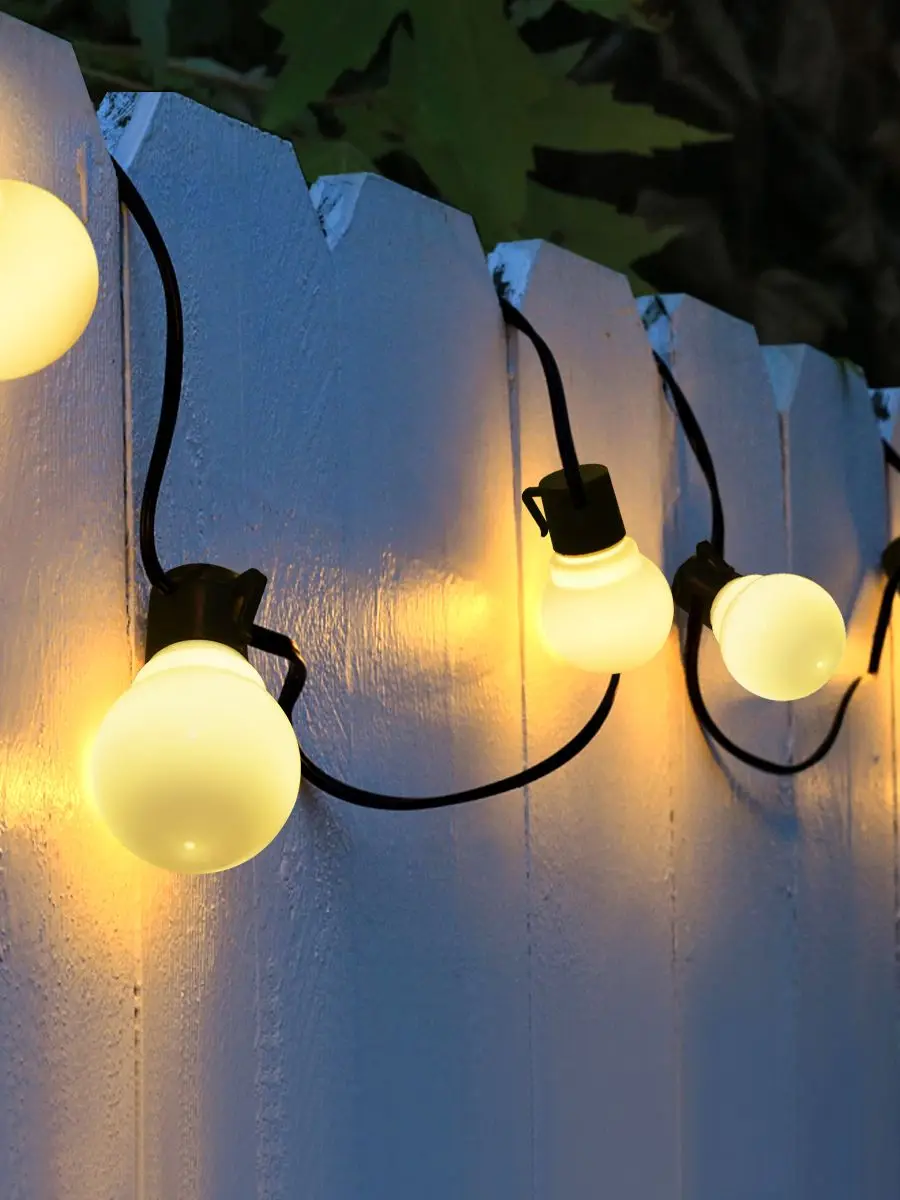 2.5M 5M 10/20 LEDs Bulbs String Outdoor Lighting Waterproof Wall Lamp Wedding Birthday Party Garden Decoration 110V 220V