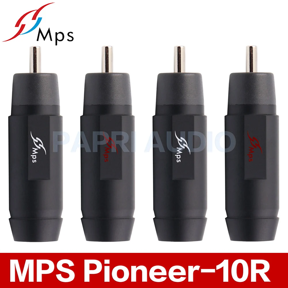 MPS Pioneer-8G/10G/8R/10R разъем HiFi RCA ремонтный штекер аудио разъем позолоченные Родиевые вилки для 8 мм/10 мм кабеля