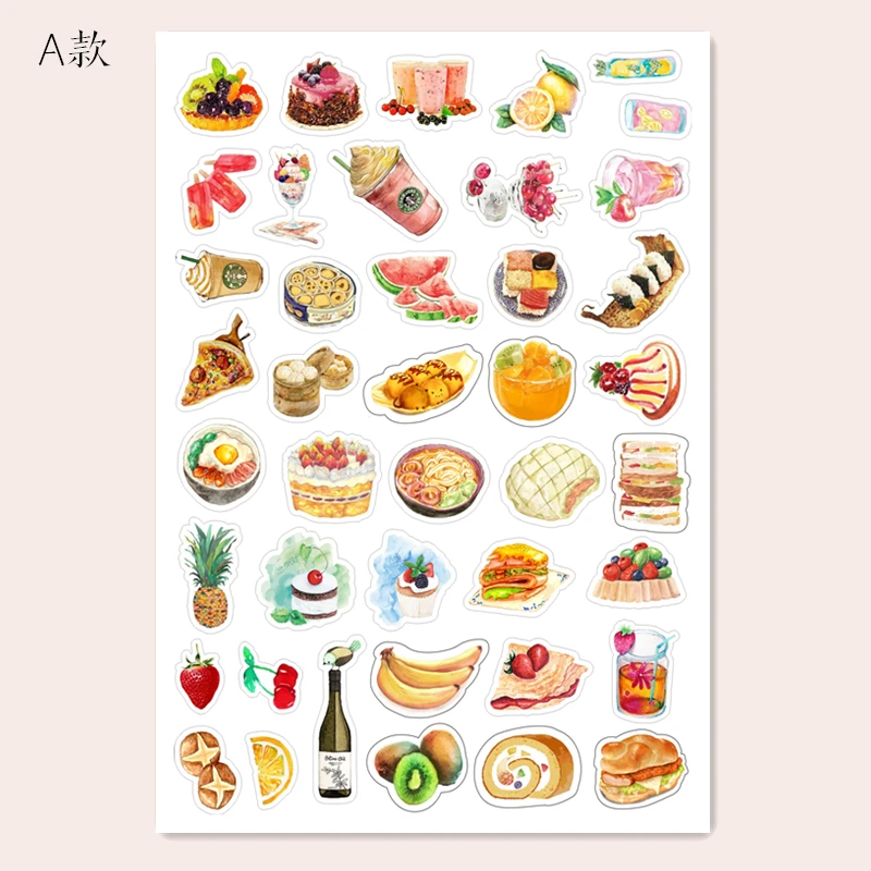 2019 винтажная китайская наклейка для пищевых продуктов набор скрапбукинга альбом