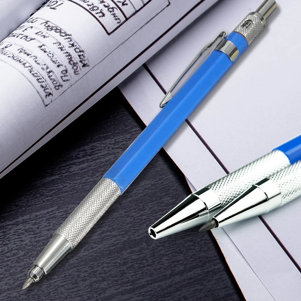 

2.0mm Metal Mechanical Pencil with Refill Student Drawing School Office Supplies for Household School Children Decoration