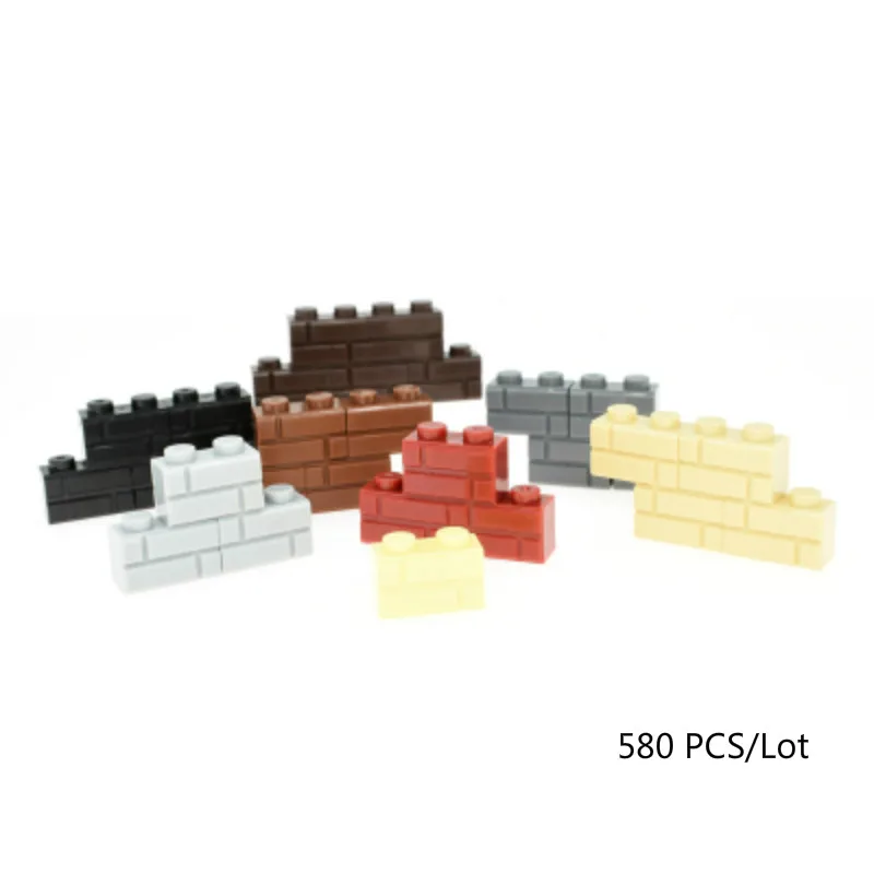 Конструктор сделай сам толстые настенные фигурки кирпичи 1x2 точки 580 шт./лот