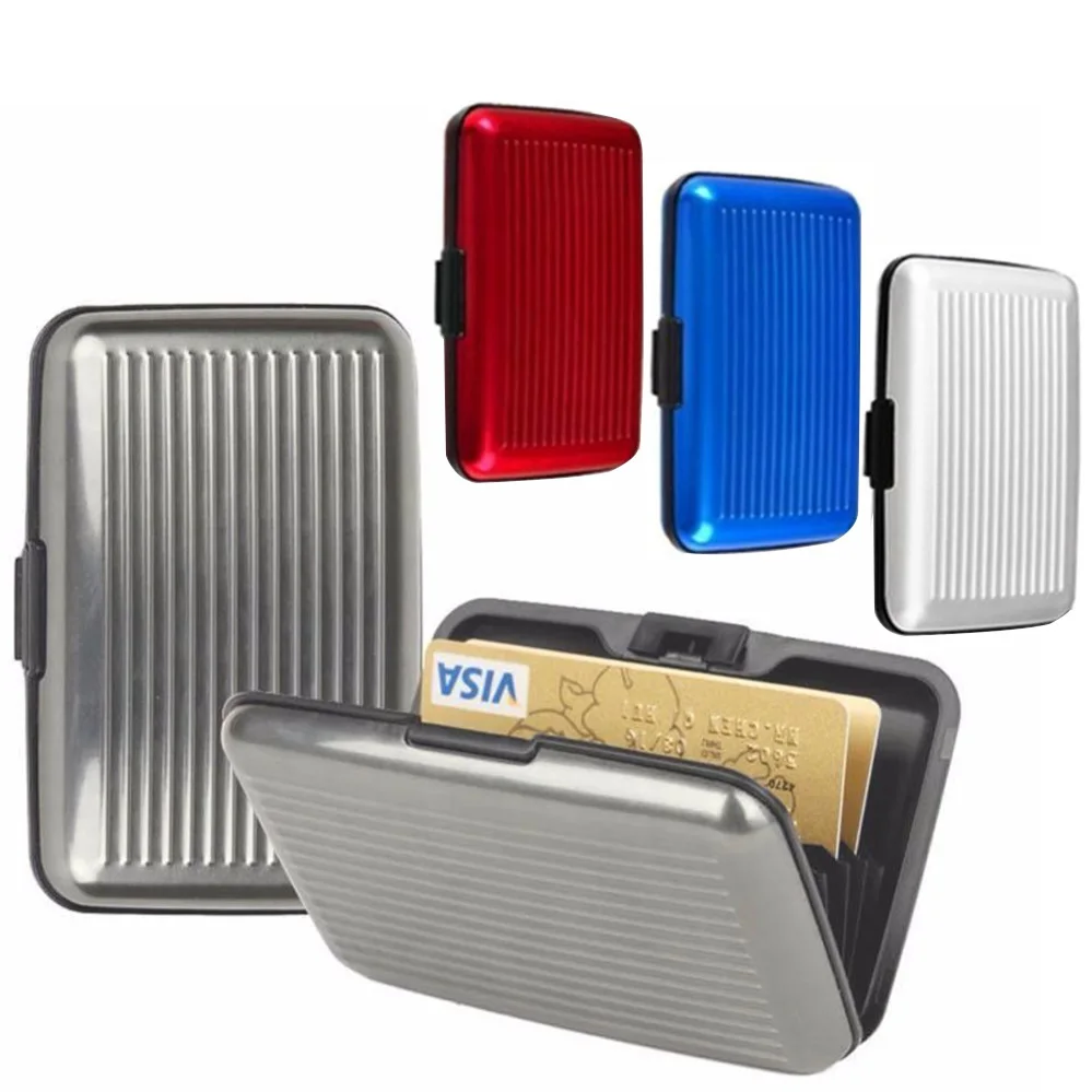 2019 анти RFID сканирующий защитный держатель для карт Алюминиевый металлический