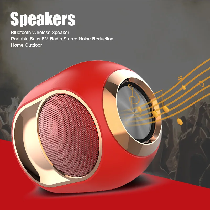 

Bluetooth-Колонка Беспроводная портативная с FM-радио и функцией шумоподавления