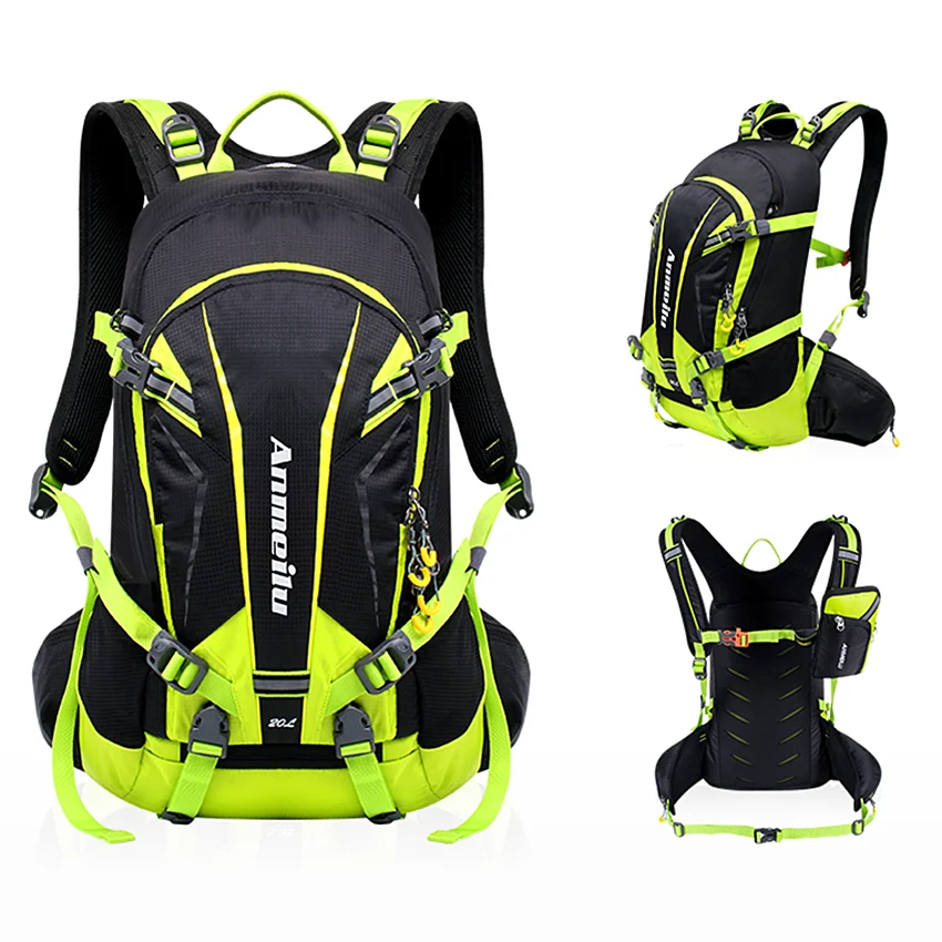20L Cycling Backpack Breathable Outdoor Sport Riding Hiking Camping Hydration Rucksack Bicycle Bag with Rain Cover Bike Backpack