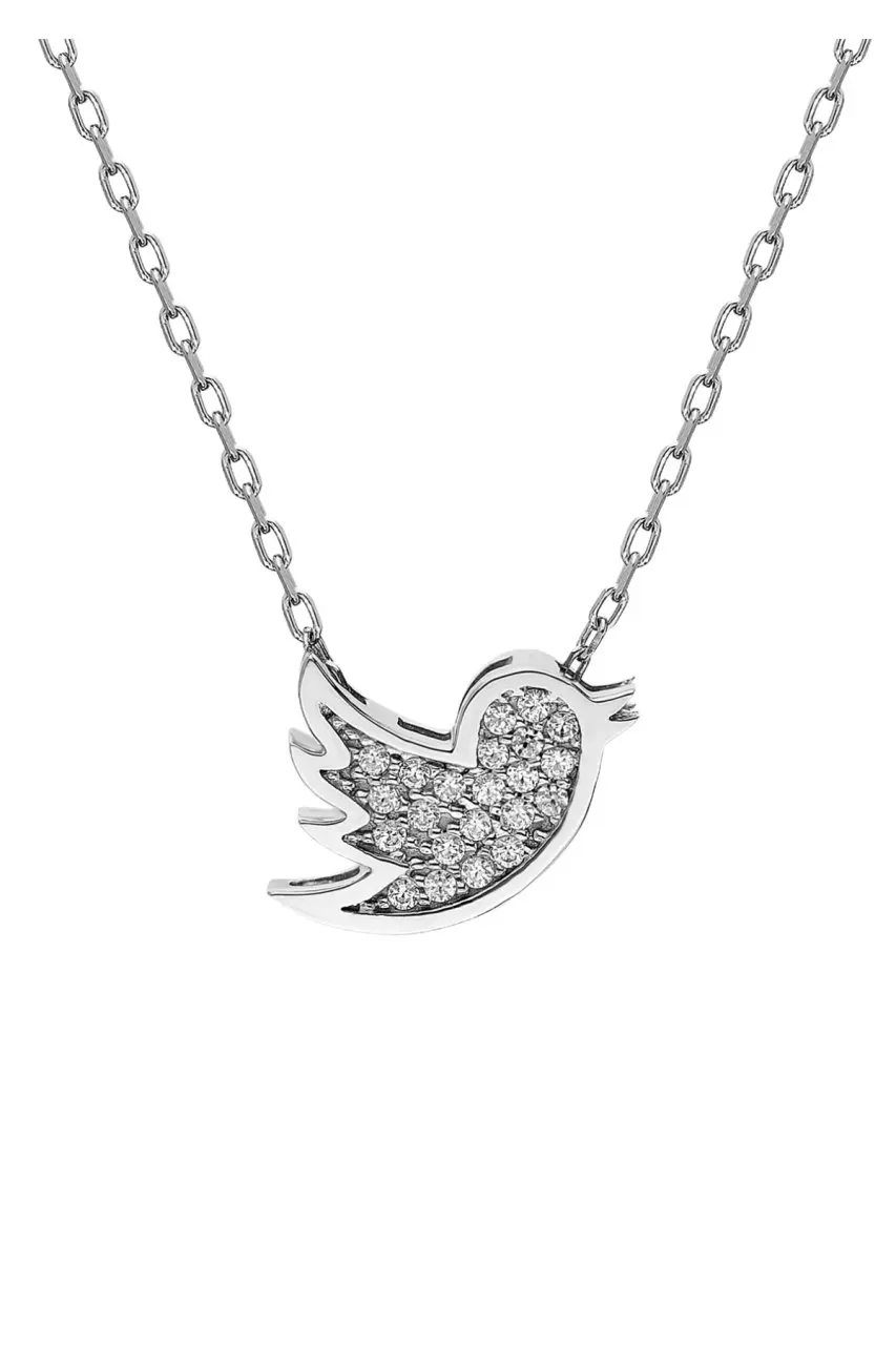 

Certified Swarovski Stone Sparrow Bird 925 Sterling Silver Necklace