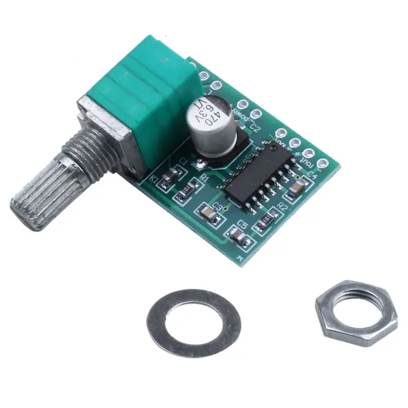 Супер Мини PAM8403 DC 5 В 2 канала USB цифровой аудио усилитель плата модуль 3W регулятор