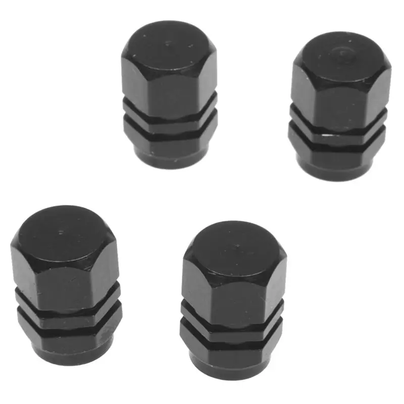 

Набор из 4 алюминиевых колпачков клапанов для шин велосипедов, мотоциклов, автомобилей, черного цвета