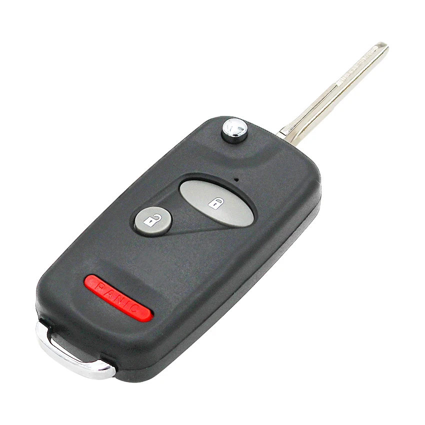 Замена 3 кнопки складной пульт дистанционного ключа оболочки чехол для Honda CR V 2 +