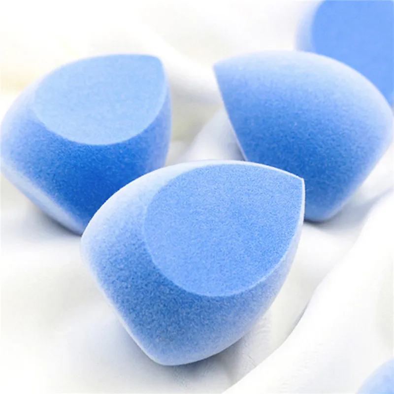 O.TWO.O 1Pc Blue Face Makeup Sponge Puff Egg Facial Cosmetic Concealer Cream Foundation Powder Puff Makeup Foundation Sponge