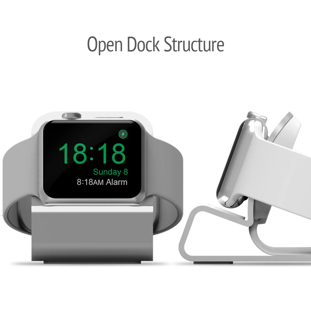 smartphone stand Aluminum silicon Bracket Charger Dock Station Charging Holder for apple watch Stand Series SE/6/5/4/3/2/1Charging Cradle Stand car mobile holder