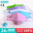 Цветная маска для рыб KN95, 4-слойная маска FPP2, респиратор FFP2 CE, Корейская маска для взрослых FFP2mask, расправленная маска FFP3, тушь для ресниц