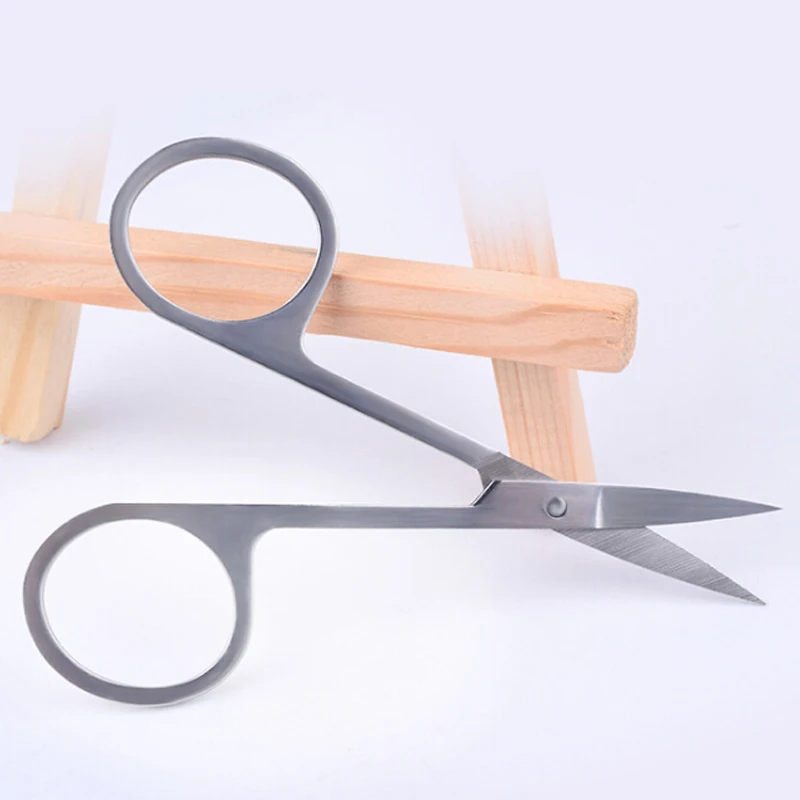 

Pandahall 2 pieces New Nail Scissor Manicure For Nails Eyebrow Nose Eyelash Cuticle Scissors Curved Pedicure Makeup Tools