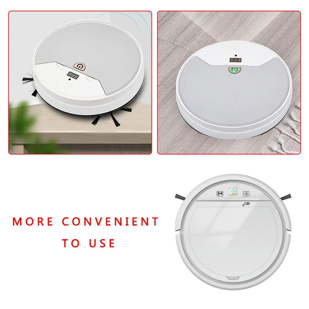 

Wifi 3-in-1 Robot Cleaner 1500Pa Powerful Robot Vacuum Cleaner 4-Mode Compatible With Assistant Small Household Appliances