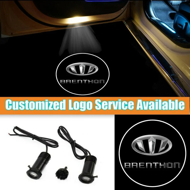 

2Pcs Brenthon Logo Wired Car Door LED Welcome Laser Projection Shadow Light for Kia Sorento Genesis G70