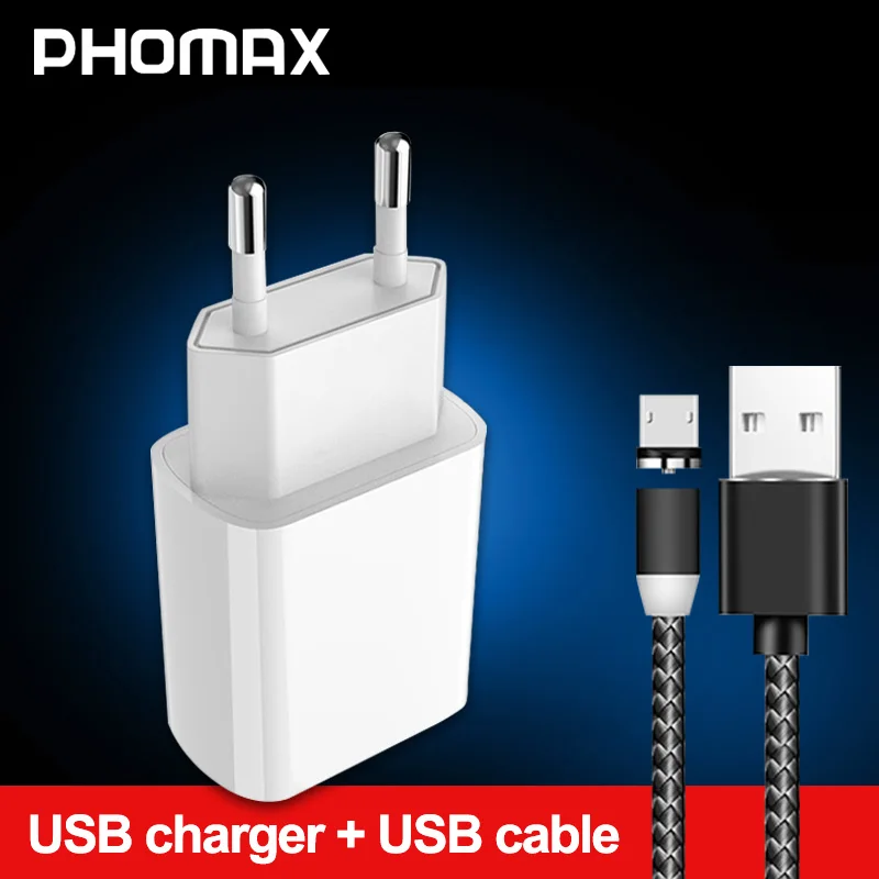 USB зарядное устройство PHOMAX быстрая зарядка 3 0 18 Вт для iPhone X xs 8 7 iPad Samsung Galaxy s8 s9 HTC