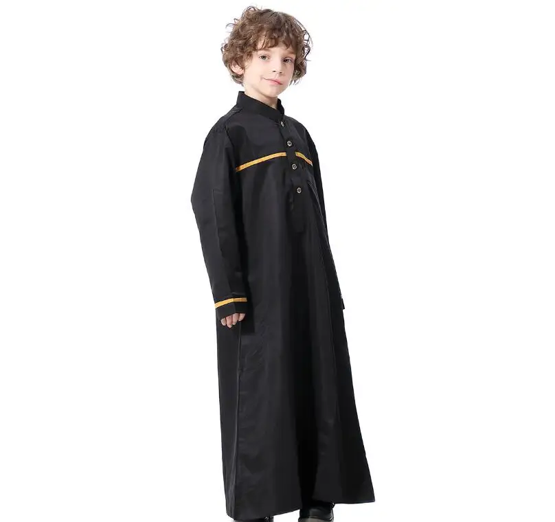 Детское мусульманское платье Кафтан для детей Одежда мальчиков в арабском стиле