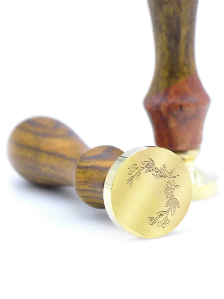 Новые Пользовательские уплотнительные штампы для восковых штампов DIY трав