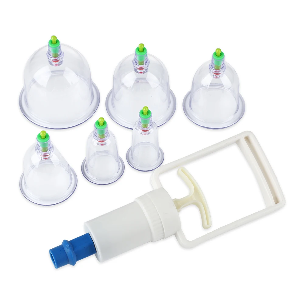 

Chinese Vacuum Cupping Set Suction Therapy Device Body Massager 6 Cup Sizes for Full Body Suction Vacuum Apparatus Therapy