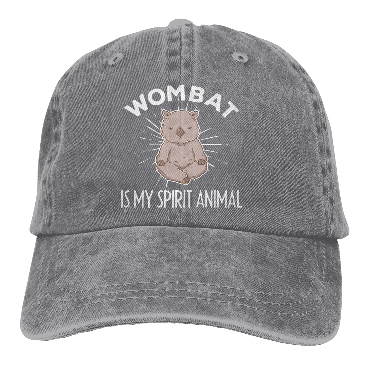 

Wombats Are My Spirit Animal Hat for Men Women Summer Sun Hat Fishing Baseball Cap