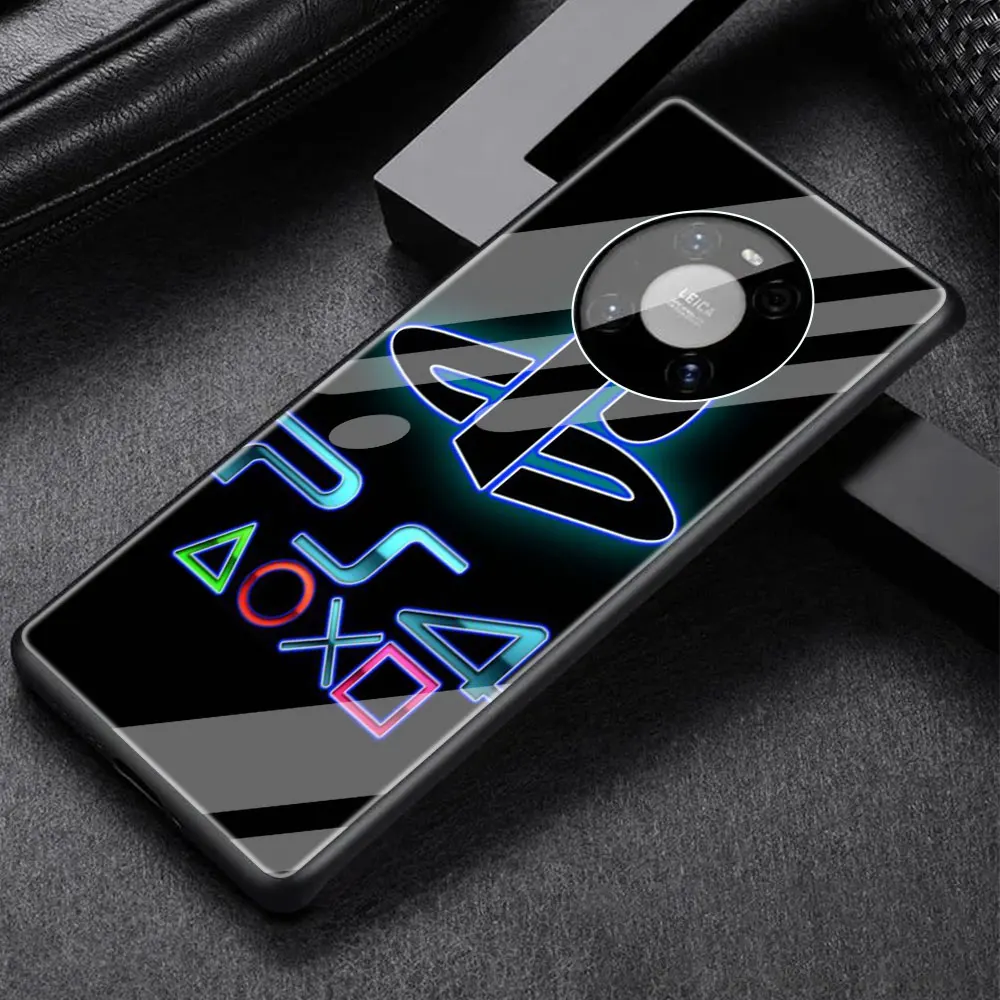 

Game console ps5 Phone Case For Huawei Y9 Y7 Y6 2019 Y9a Y8s Y6p Y8p Mate 40 30 Pro Plus 20 10 Lite Glass Shell Cover