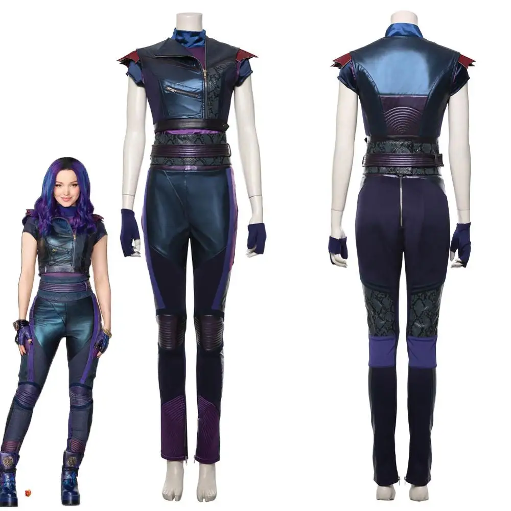 Костюм для косплея Descendants 3 Mal Униформа костюм взрослых женщин карнавальный на