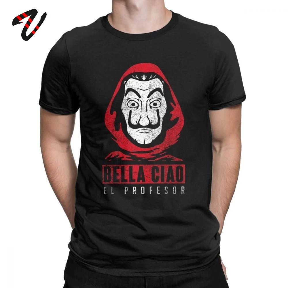 

Men El Profesor La Casa De Papel T Shirt Money Heist Cotton Tops Vintage House of Paper Short Sleeve Gift Tee Shirt Mens T-Shirt