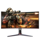 Бизнес 27 дюймов Wqhd 1920x1080 ультравыраженный изогнутый монитор настольного компьютера для Бизнес, 100 Гц, и разъемом спецификации Usb Type-C, HDMI, Dp, черный