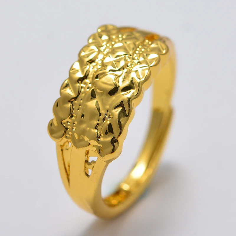 Квадратные африканские маленькие кольца Дубая золотого цвета для женщин девушек