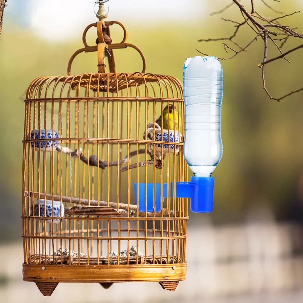 

20pcs Plastic Pet Birds Water Cup Birds Waterer Bird Water Dispenser